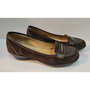 Softspots Dark Brown Suede Loafers